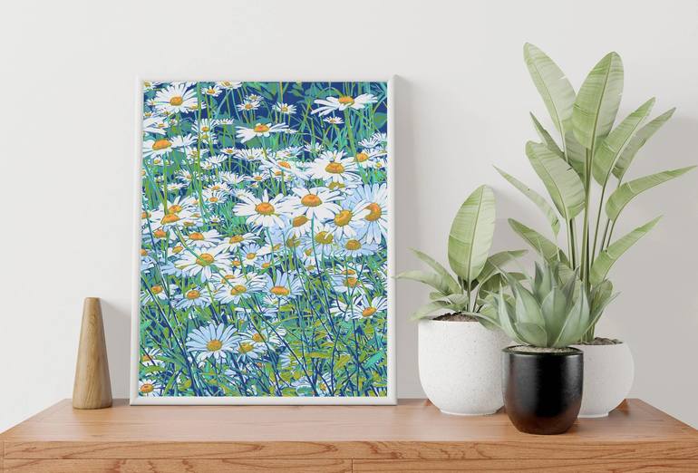 Original Impressionism Floral Painting by Vitali Komarov