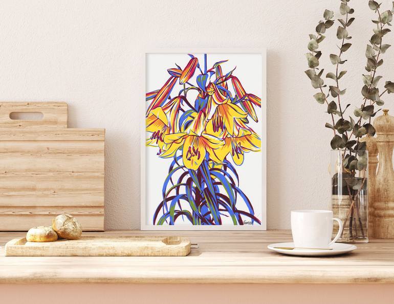 Original Realism Floral Painting by Vitali Komarov