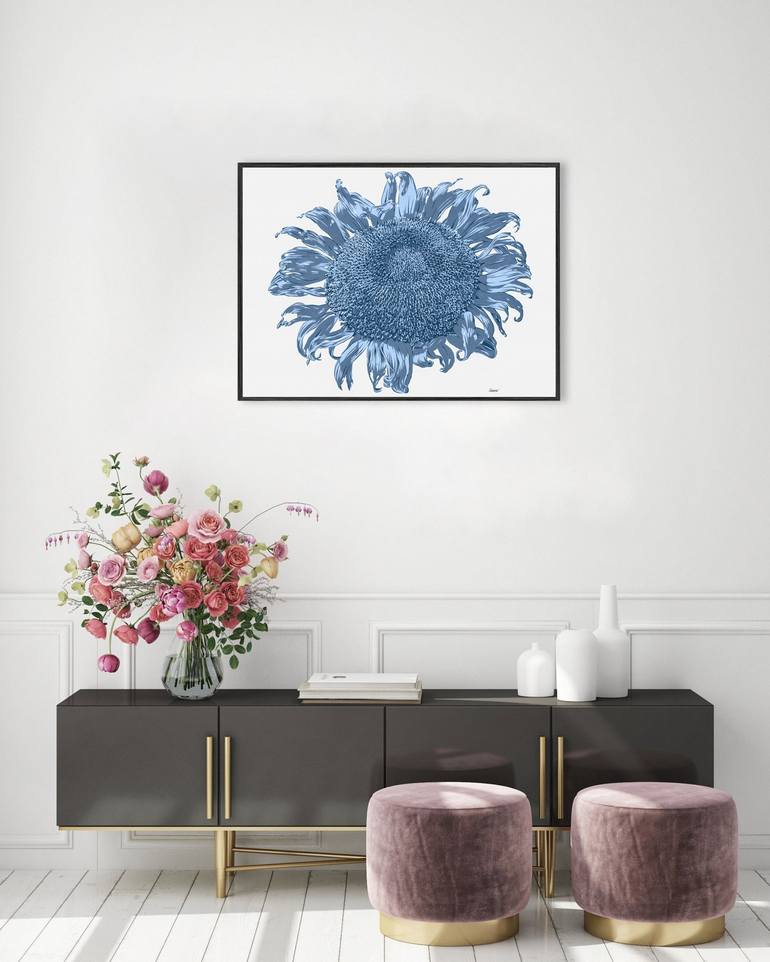 Original Floral Painting by Vitali Komarov