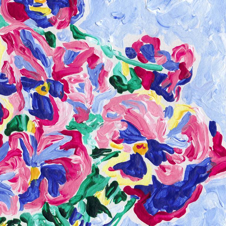 Original Floral Painting by Vitali Komarov