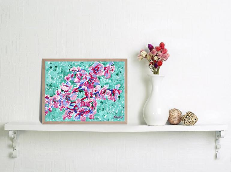 Original Floral Painting by Vitali Komarov