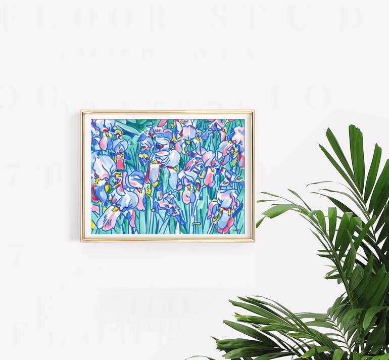 Original Floral Painting by Vitali Komarov