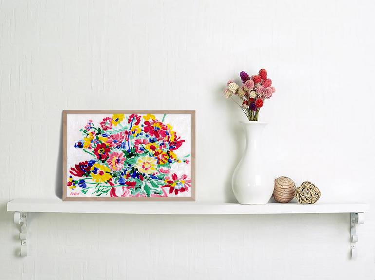 Original Floral Painting by Vitali Komarov