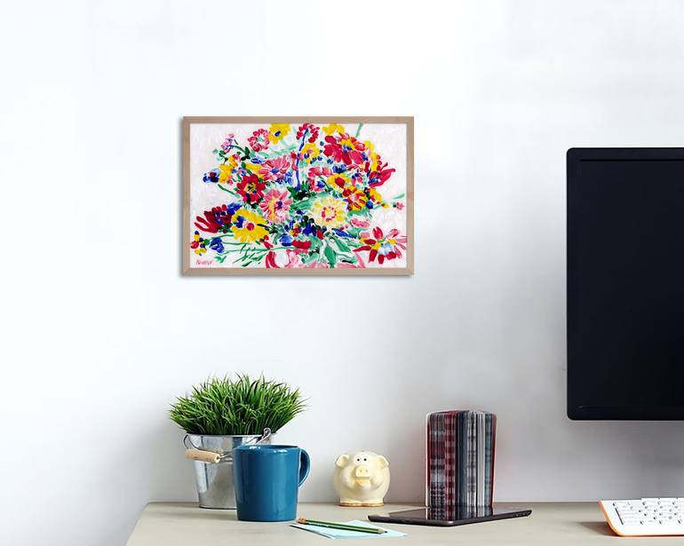 Original Floral Painting by Vitali Komarov