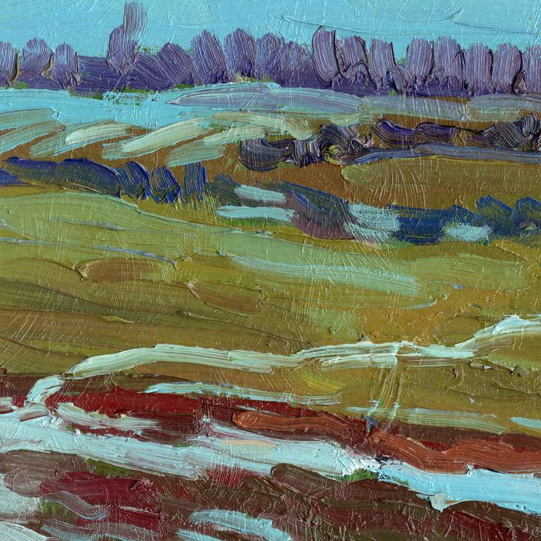 Original Expressionism Landscape Painting by Vitali Komarov