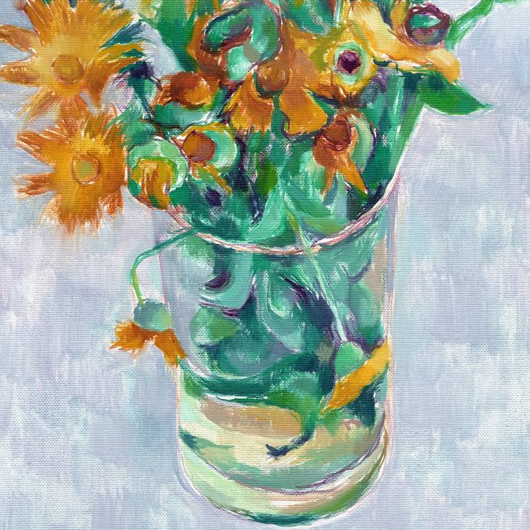 Original Realism Floral Painting by Vitali Komarov