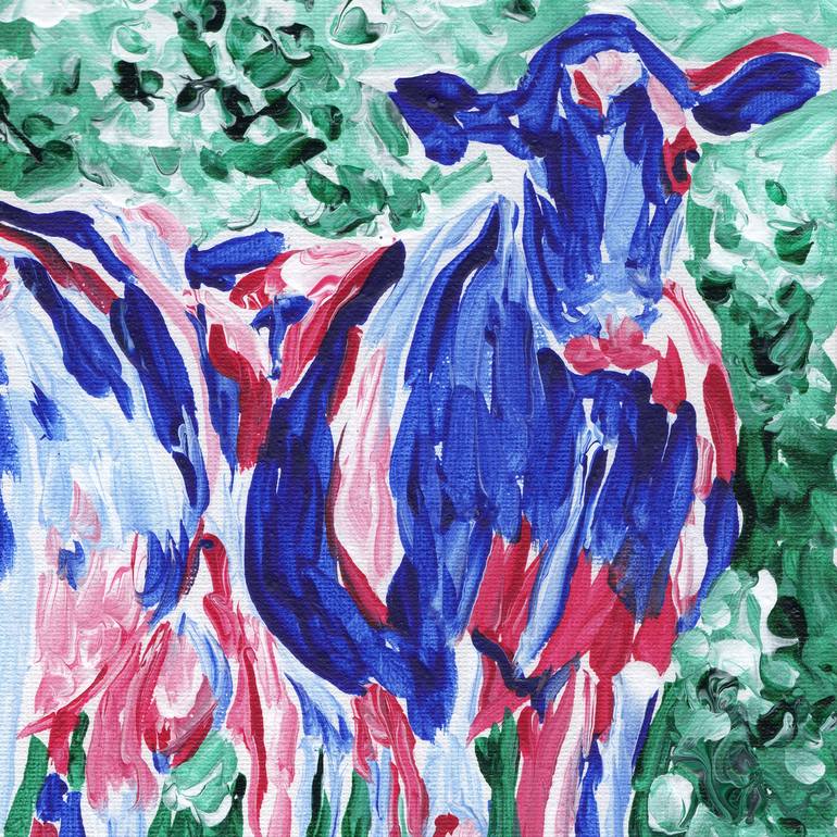 Original Expressionism Animal Painting by Vitali Komarov