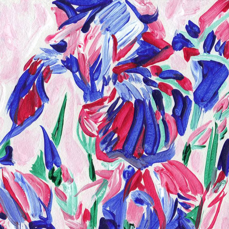 Original Floral Painting by Vitali Komarov