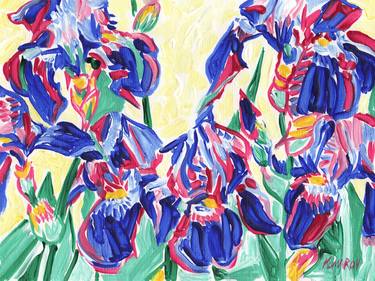 Original Expressionism Floral Paintings by Vitali Komarov