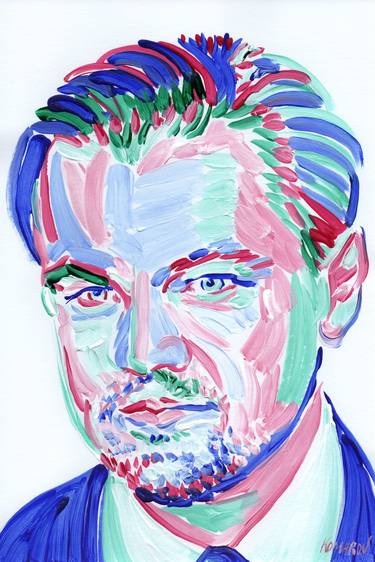 Leonardo DiCaprio painting Portrait original pop art Hollywood thumb