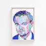 Leonardo DiCaprio painting Portrait original art Pop art wall art American Hollywood film actor Painting