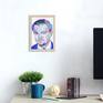 Leonardo DiCaprio painting Portrait original art Pop art wall art American Hollywood film actor Painting