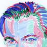 Leonardo DiCaprio painting Portrait original art Pop art wall art American Hollywood film actor Painting