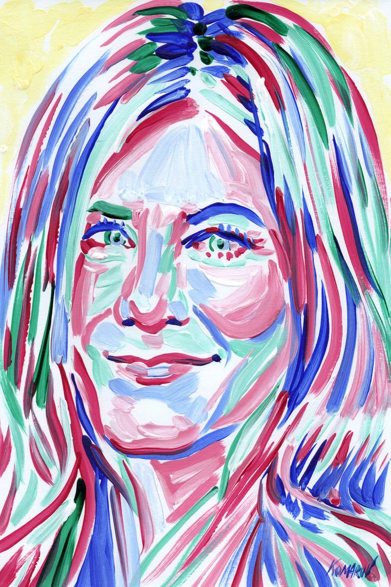 Jennifer Aniston painting Portrait original Pop art Hollywood Painting ...