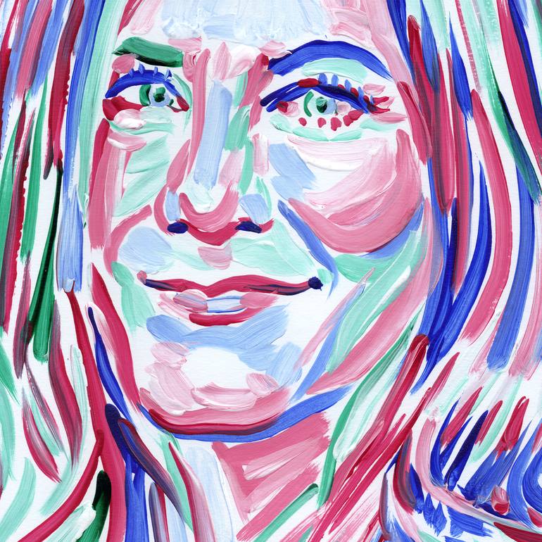 Original Realism Portrait Painting by Vitali Komarov