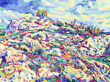 Print of Expressionism Landscape Paintings by Vitali Komarov