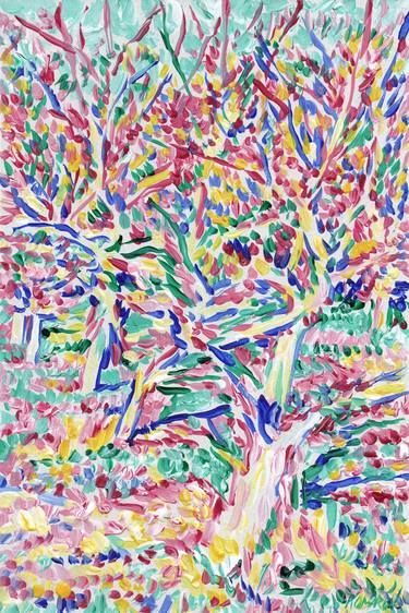 Print of Expressionism Tree Paintings by Vitali Komarov