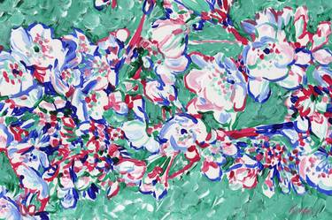 Print of Expressionism Floral Paintings by Vitali Komarov