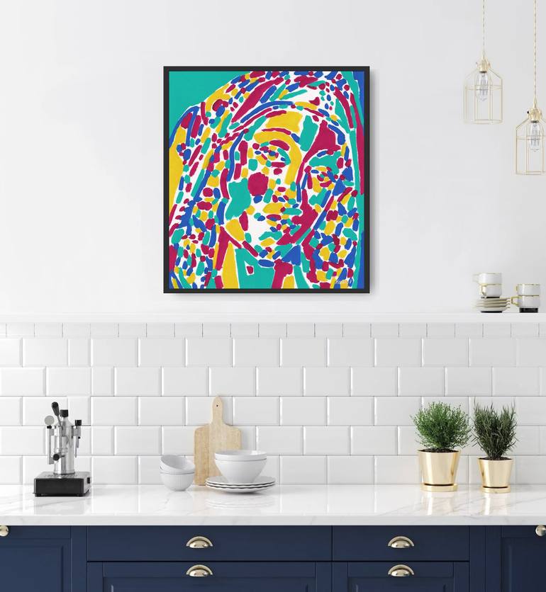 Original Abstract Portrait Painting by Vitali Komarov