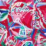 Coca-Cola cans original oil painting Pop art red abstract