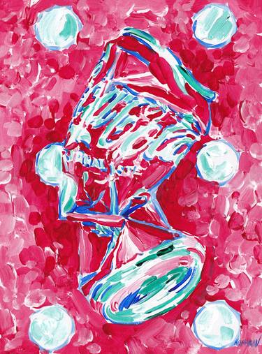 Coca-Cola cans original oil painting Pop art red abstract thumb