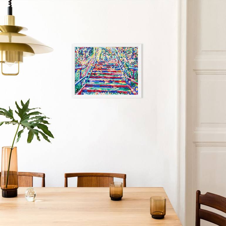 Original Abstract Landscape Painting by Vitali Komarov