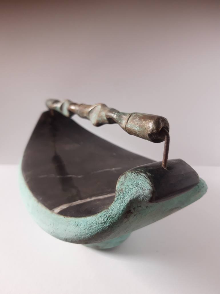 Original Minimalism Calligraphy Sculpture by Sylviane Selma