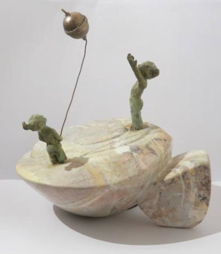 Original Kids Sculpture by Sylviane Selma