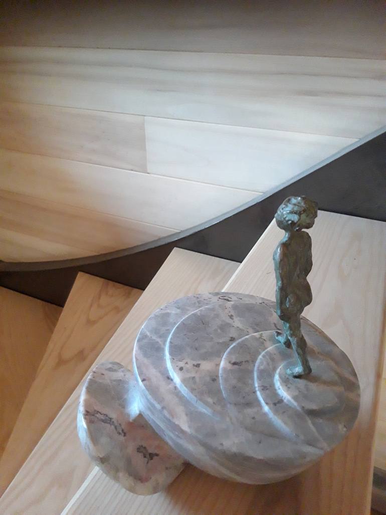 Original Modernism Travel Sculpture by Sylviane Selma