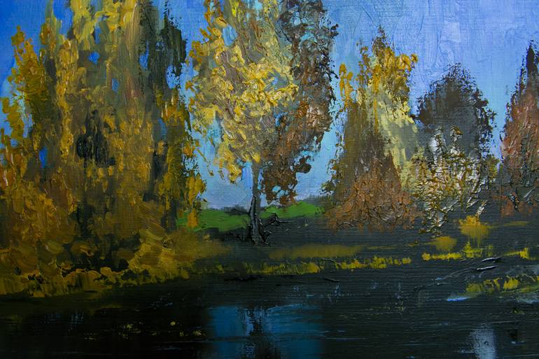 Original Impressionism Landscape Painting by ALEXANDRA PROSHINA Beybuka