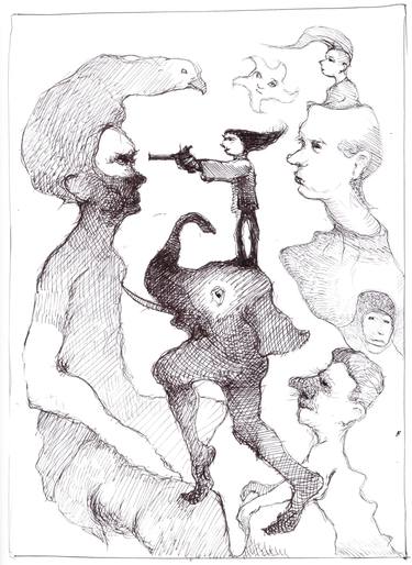 Print of Surrealism Fantasy Drawings by Christopher Evitts