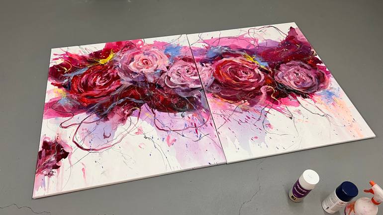 Original Abstract Expressionism Abstract Painting by Lana Ritter