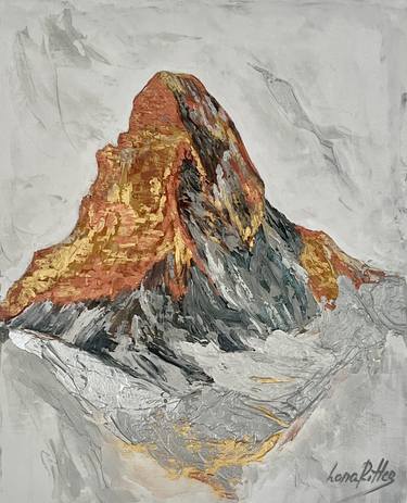 Sunny Cervin Matterhorn Original Artwork Abstract Minimalism thumb