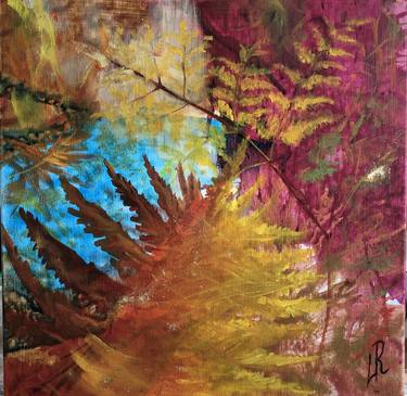 Bated breath Original painting forest Gift thumb