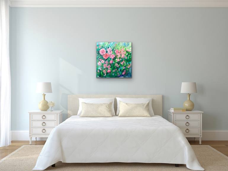 Original Art Deco Floral Painting by Lana Ritter