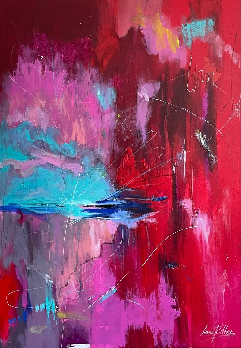 Original Abstract Expressionism Abstract Painting by Lana Ritter