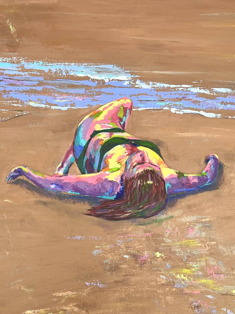 Original Fine Art Beach Painting by Lana Ritter