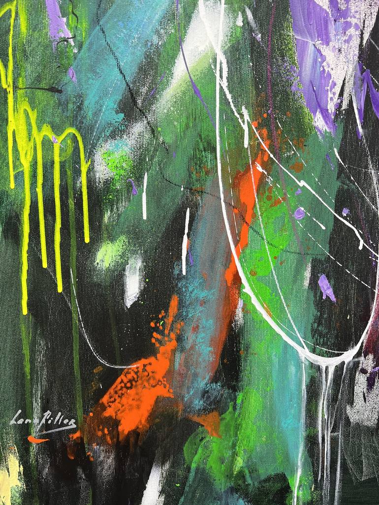 Original Abstract Expressionism Animal Painting by Lana Ritter