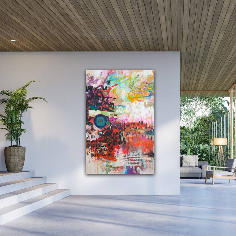 Original Abstract Expressionism Abstract Painting by Carolina Alotus