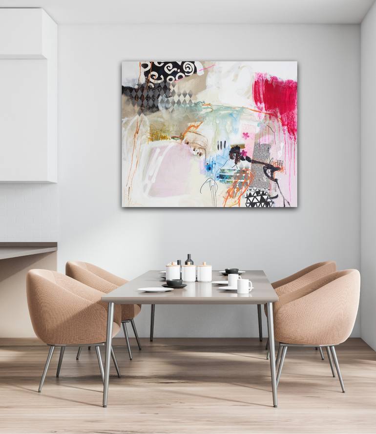 Original Abstract Expressionism Abstract Painting by Carolina Alotus