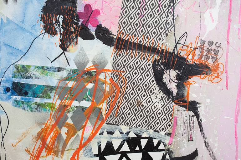 Original Abstract Expressionism Abstract Painting by Carolina Alotus