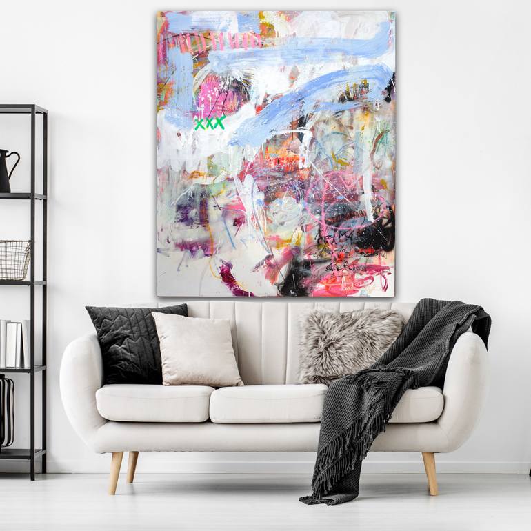 Original Abstract Expressionism Abstract Painting by Carolina Alotus