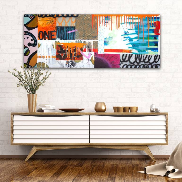 Original Abstract Expressionism Abstract Painting by Carolina Alotus
