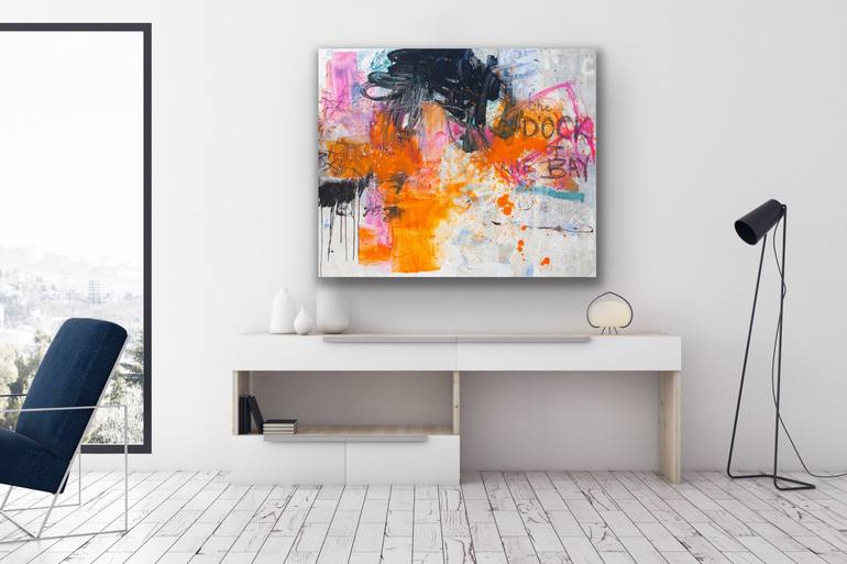 Original Abstract Expressionism Abstract Painting by Carolina Alotus