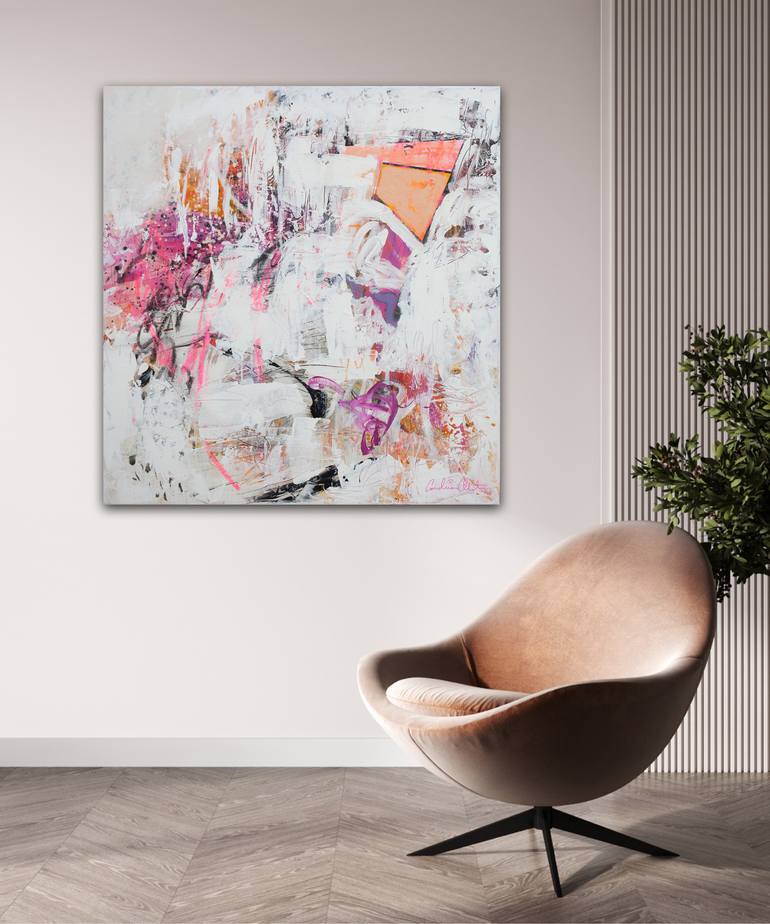 Original Abstract Expressionism Abstract Painting by Carolina Alotus