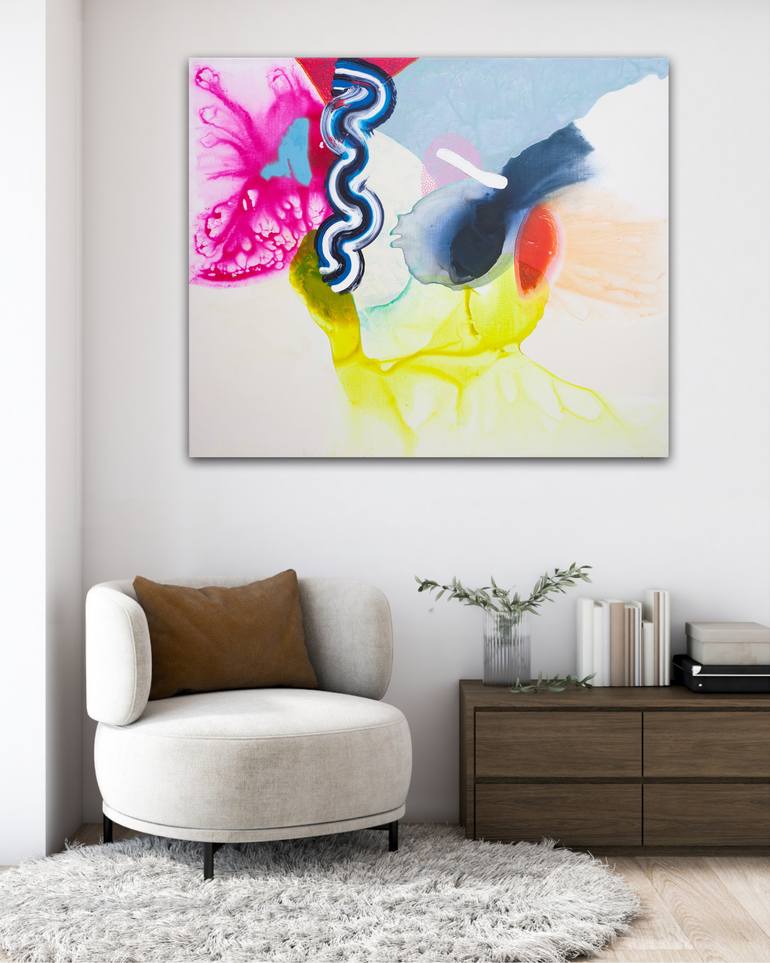 Original Abstract Expressionism Abstract Painting by Carolina Alotus