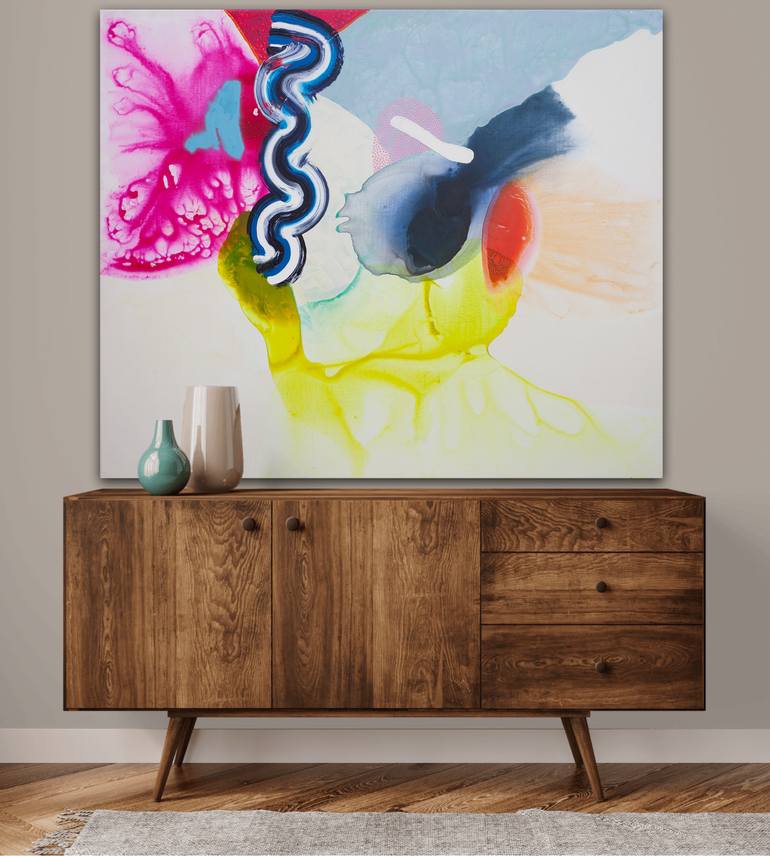 Original Abstract Expressionism Abstract Painting by Carolina Alotus