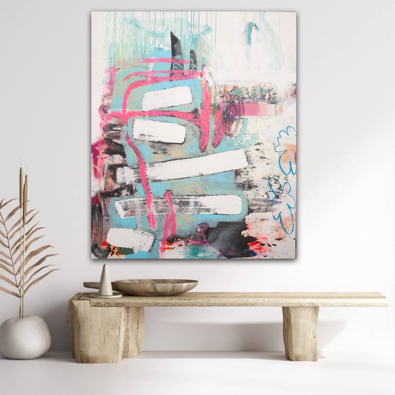 Original Abstract Expressionism Abstract Painting by Carolina Alotus