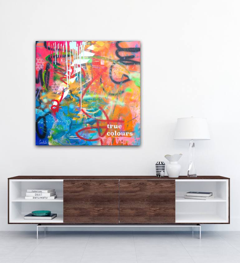 Original Abstract Expressionism Abstract Painting by Carolina Alotus