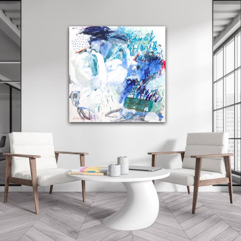 Original Abstract Expressionism Abstract Painting by Carolina Alotus